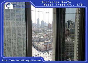 Highly Secured External Facade Window Invisible Grille Finest Workmanship