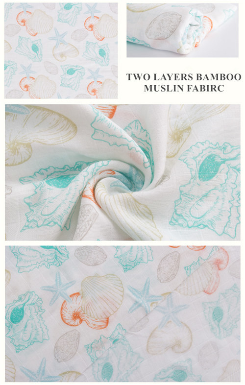 Breathable Spotted Bamboo Muslin Fabric Zero Formaldehyde Cute Pattern Plain Style
