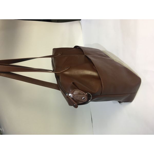 Neutral PU Leather Baby Changing Bag , Messenger Diaper Bag 18"W X 13"H X 4.5"D Inch