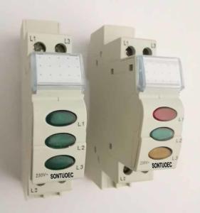 220 Volt Led Voltage MCB Indicator Three Color One Mould