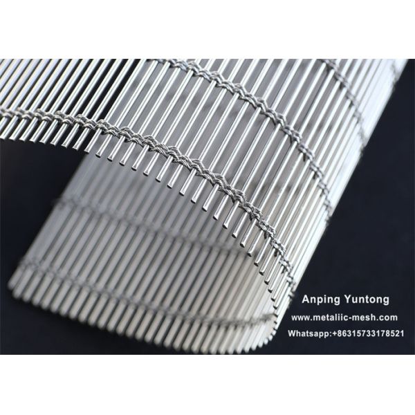Flexible 316 Stainless Steel Decorative Wire Mesh Architectural For Stair Railing