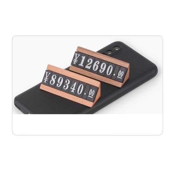 Quality Adjustable Cube Tag on Wooden Base for sale