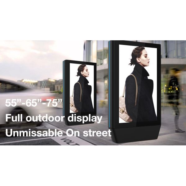 3000Nits Double Sided Digital Signage / IP56 Airport Digital Signage With AR Glass