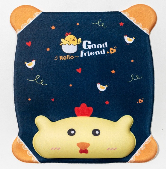Appealing Custom Wrist Support Mouse Pad Smooth Surface For Girl Gift