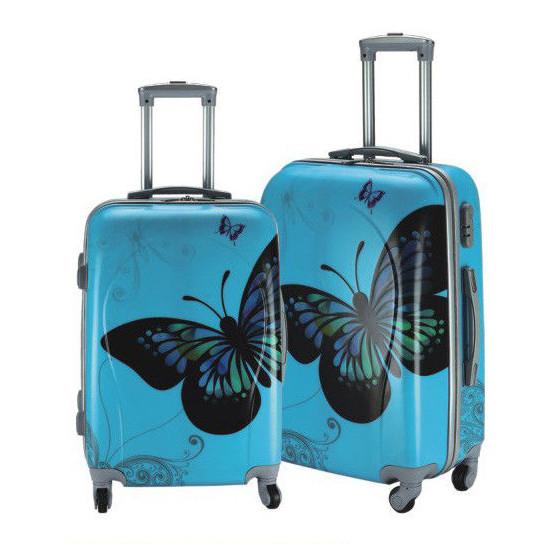 Quality Aluminum Trolley Polycarbonate Print Luggage Sets for sale