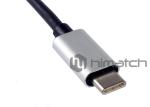 Plug USB 3.1 Type C Cable Sync Data Charging With Silver Aluminium Shell