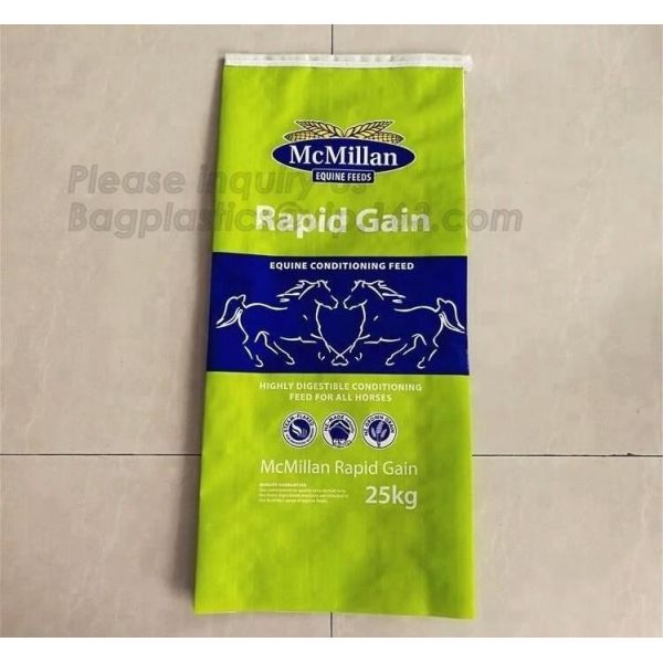 PET FOOD, horse feed bag, animal feed bags, chemical industry agricultural food grade colored kraft paper bag, 25kg pape