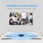 4 Pieces Wireless USB Conference Microphone Automatic Noise Reduction And Echo