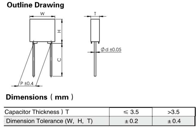 250V Flameproof Metallized Polyester Capacitors , Anti Insulation Poly Film Capacitor