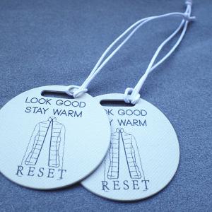Rectangle Shape Screen Printing 72pt Garment Hang Tags