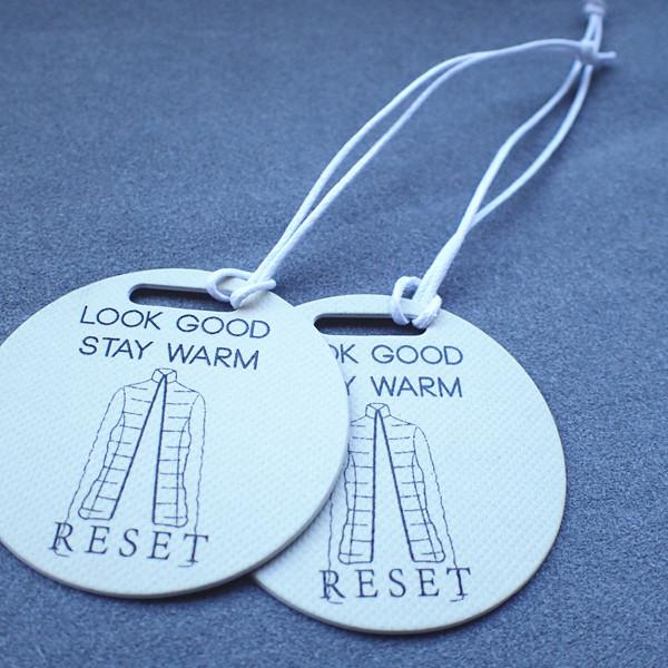 Quality Rectangle Shape Screen Printing 72pt Garment Hang Tags for sale