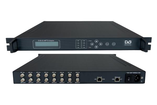 Quality 8×DVB-S/S2 to 8×MPTS IP Gateway(Satellite RF to IP Receiver) for sale