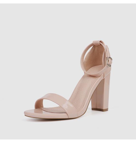 Quality ZM006 European And American New Style With Thick Heel Suede Super High Heel Solid Color Fashion Sandals Plus Size Round for sale