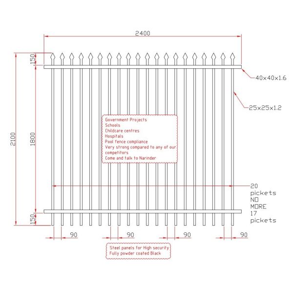 Sydney Garrison Fence