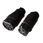 EV Type 1 To Type 2 Converter 32 Amp J1772 Adapter 15*6*6cm