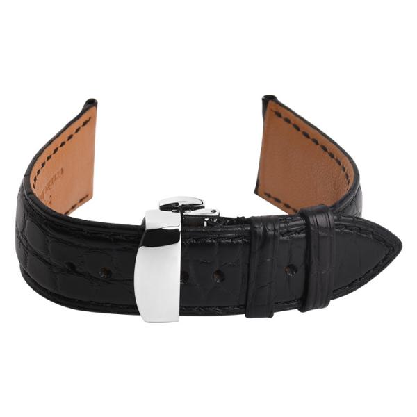 Quality Crocodile Wrist Watch Leather Strap 18 20 22 24mm Custom Logo for sale