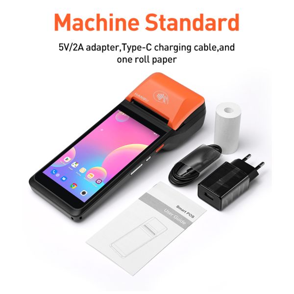 Hanbu Handheld POS Terminal 6 Inch Android 13 4GB RAM 64GB SSD