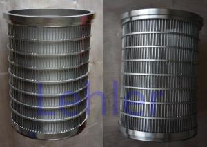 PSB-280 Wedge Wire Screen Cylinders , Water Filter Basket Outside To Inside Type