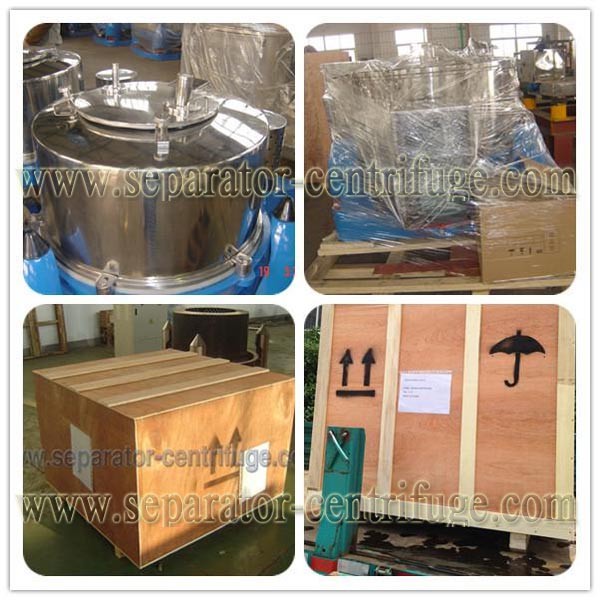 Manual Unload Intermittent Operation Top Discharge Food Centrifuge with Clamshell