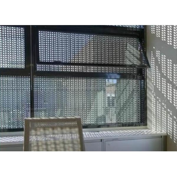 2mm Perforated Aluminum Security Screen 40% Open Area 750-1200mm Width