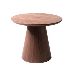 Buy cheap Creative Walnut Combo Round End Table Original Wood Grain Finish Low Coffee Table product