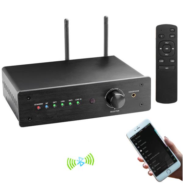 Quality Multi Room Audio Streamer Amplifier Hi Fi Audio Streaming Integrated 2.1 Channel Amp For Home Speakers for sale