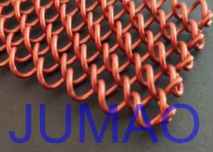 China 6 Mm Holes Strong Steel Mesh Curtains , Long Lasting Metal Mesh Room Divider on sale