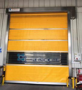High Performance Industrial High Speed Door Low Noise 0.5-1.0m/s Closing Speed Optional Lighting