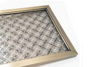 China Frame Design SS Architectural Wire Mesh Space Partiton With Antique Finished on sale