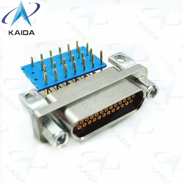 J30J-25ZKWP Coupling Nut Brass For Material Handling Equipment 90° PCB Receptacle With Socket