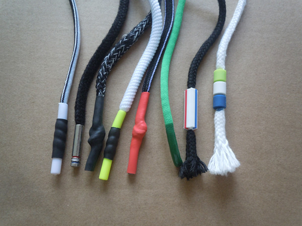 Colourful Plastic Tips Round Shoe Laces Aglets Elasticity Custom
