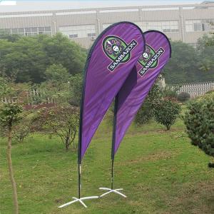 China Wind Resistant Advertising Teardrop Flags on sale
