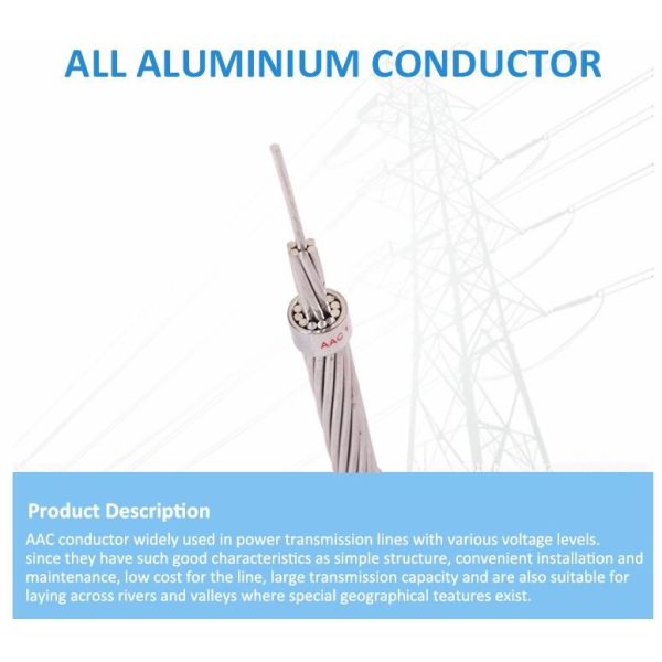 All Aluminium Alloy Conductor AAC Conductor Stranded AAC Electrical Wire