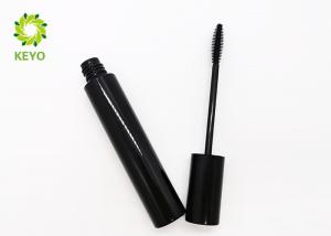 China Black Aluminum Mascara Containers Cylinder Shape For Cosmetic Packaging on sale