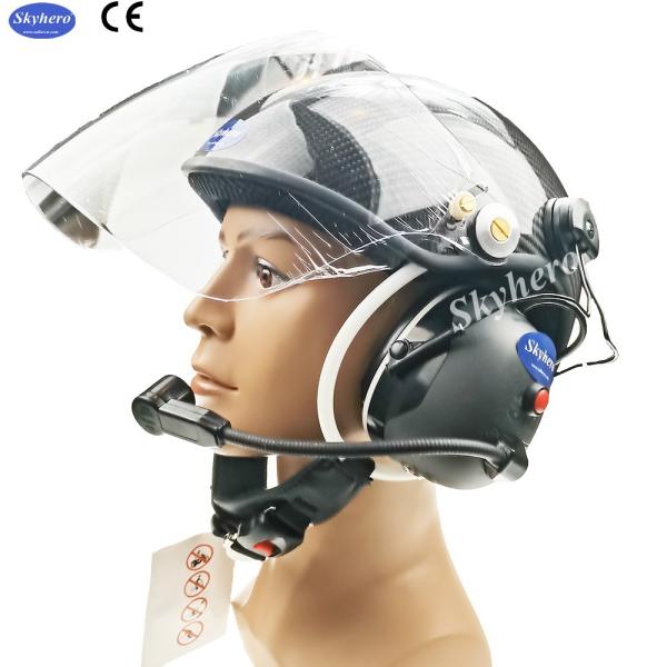 Quality Carbon fiber Paramotor helmet PPG helmet with high noise cancel headset EN966 certificated 3M Paramotoring for sale