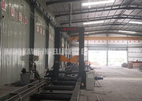 Quality ISO9001 H Beam Production Line H Beam Assembly Machine Gas Shield Welding for sale