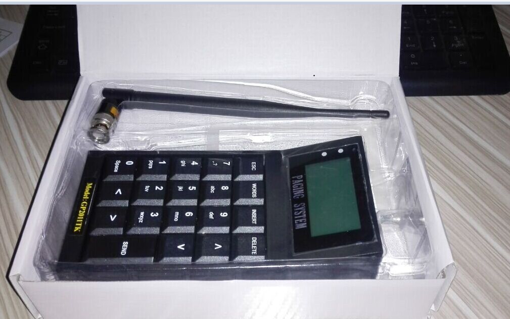 new design display text staff pager system with software for hospital/restaurant/hotels