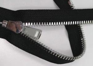 5# Double Point Pull Teeth Zipper With Cotton Fabric Nickel Color