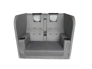 Custom Colors Theatre Couple Seat Iron Floor Mounting Type Base Cold Molded