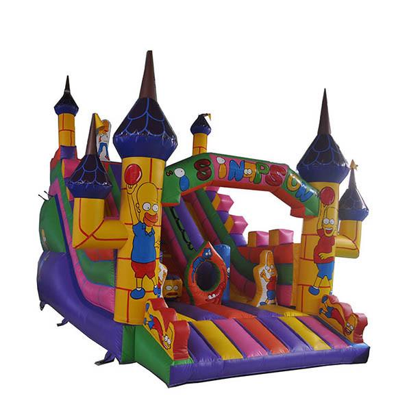 Quality Commercial Inflatable Bouncers With Slide , TUV Slip And Slide Jumping Castle for sale