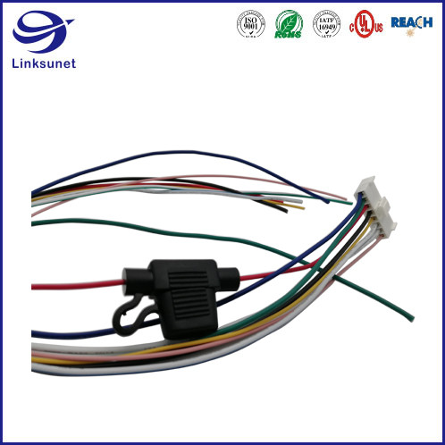 Receptacle Female Socket Industrial Wire Harness 3.96mm Pitch