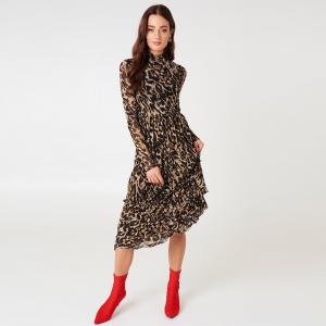 Buy cheap Fashion Women Leopard Print Long Sleeve Women Maxi Dresses product