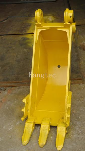 Quality Yellow Color Construction Machine Mini Ditching Bucket For Excavator 0.3m3 Capacity for sale