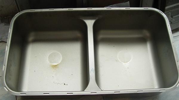 Quality ISO9001 Kitchen Sink Mould One Piece SS Double Bowl Sink for sale