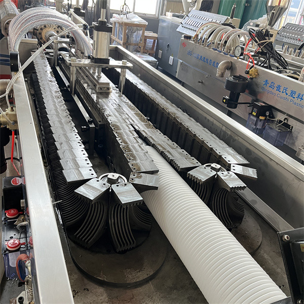 Customized Flexible PE Pipe Production Line , Double Wall Corrugated Pipe Production Line
