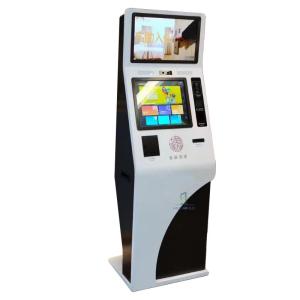 Buy cheap FCC Dual Screen Self Service Bill Payment Kiosk With QR Scanner product