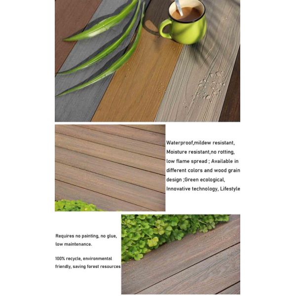 Widely Usage Advantage Outdoor WPC Board Deck Floor for Terrace Porch Veranda and Patio