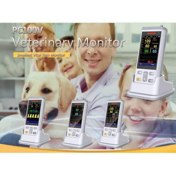CE ISO SPO2 EtCO2 PR Veterinary Medical Equipment Handheld Vital Signs Monitor