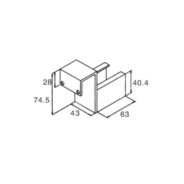 Pipe Rack System Metal Joint For Roller Track / Coated Pipe Into Gravity Flow Racks