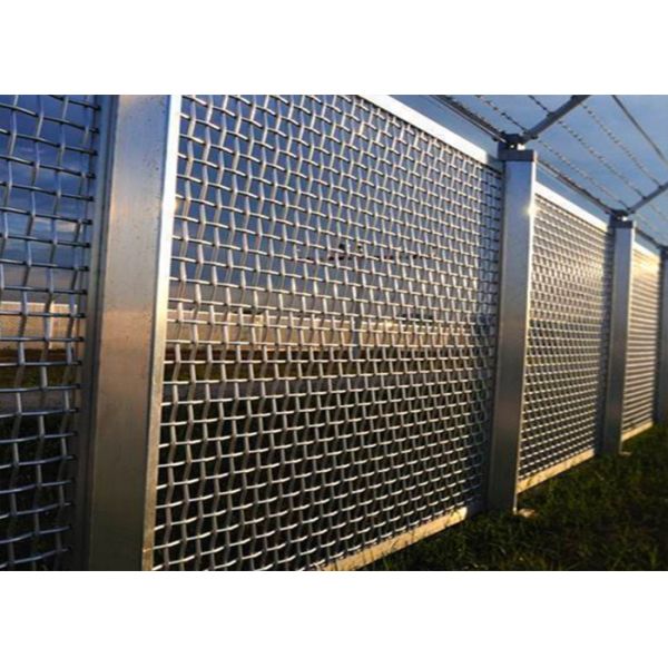 SS304 Woven Decorative Wire Mesh Facades 80mm